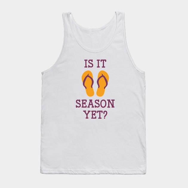 Flip Flop Season Tank Top by VectorPlanet